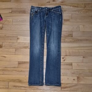 Miss Me Women's Size 30 Straight Blue Jeans